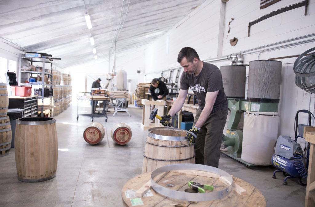 Rise in Vermont Distilleries Spawns the Return of the Cooper